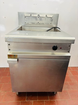 Lote #084R - Fritador eléctrico monofásico en acero inoxidable con dos servicios marca ¨Santucci¨ - 62x72x104cm