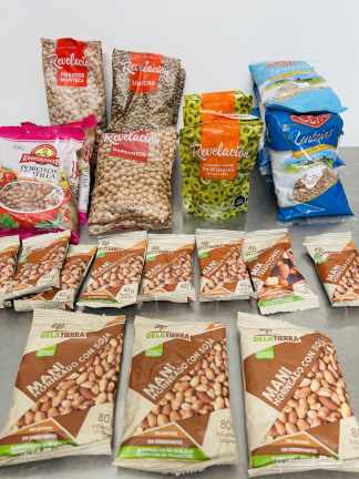 Lote #013 - Maní horneado con soja, lentejas, porotos y aceitunas - 29 unidades