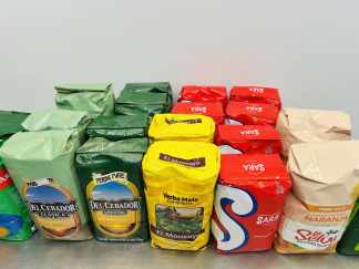 Lote #002 - 21.5 kg de yerba marcas: La Selva, Cabral, Sara, El Moncayo, El Cebador y Armiño