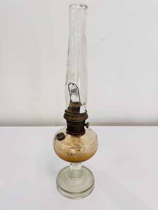 Lote #019 - Farol a aceite en vidrio - 62cm