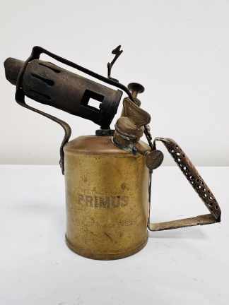 Lote #032 - Soplete antiguo marca Primus. De bronce - Origen Suecia - 21cm