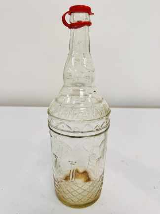 Lote #053 - Botella de aceite Manzanares de vidrio - 30,5cm