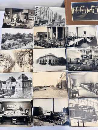 Lote #080 - 19 fotos de época de construcciones y espacios icónicos de Montevideo en los años 1920 al 1940