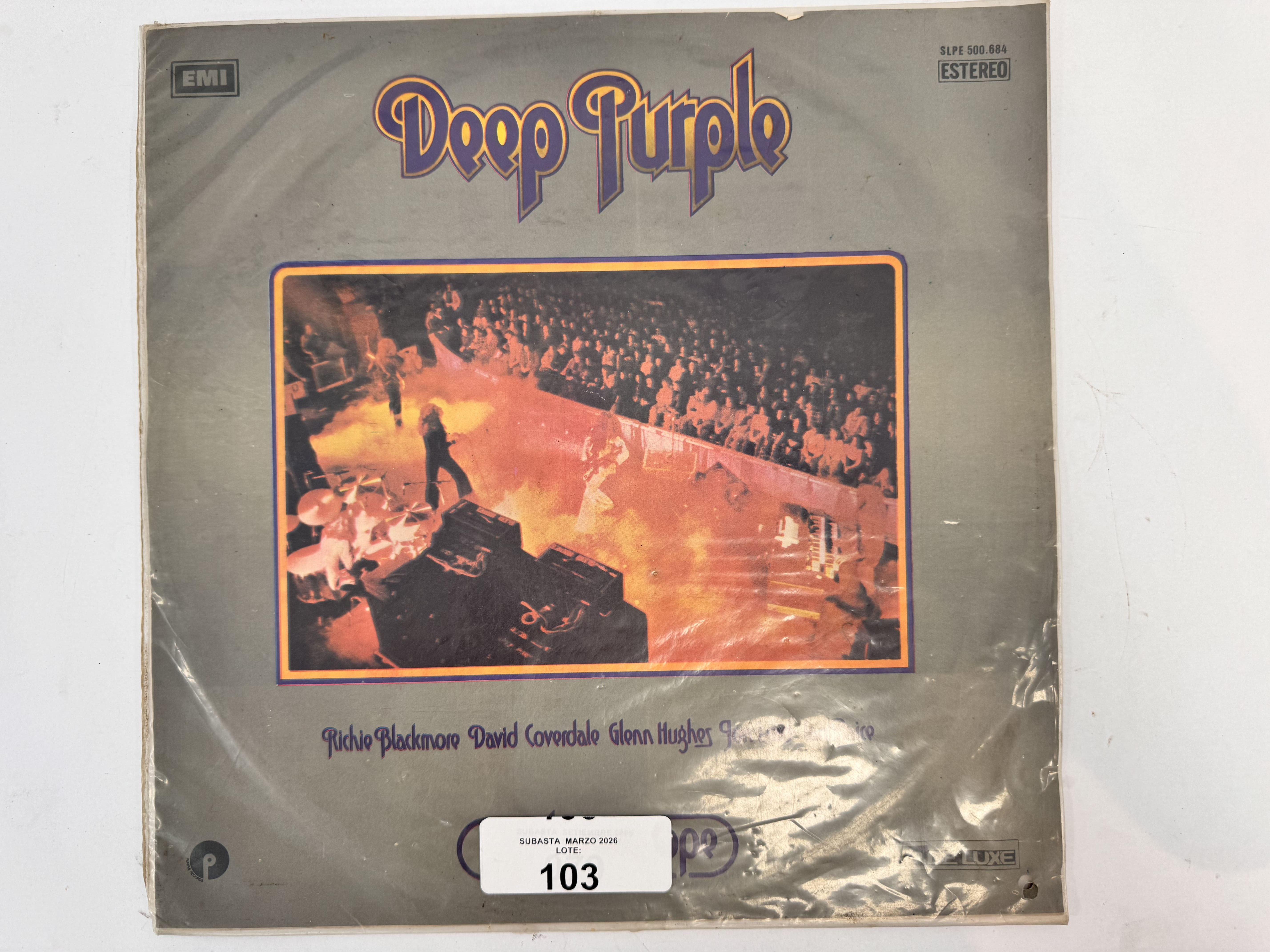 Lote #103 – Disco de vinilo Deep Purple «Made in Europe»