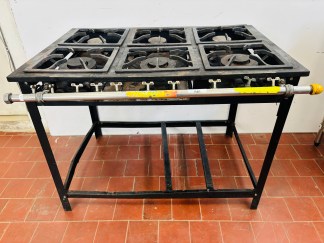 Lote #040 - Anafe de 6 fuegos ¨Venancio¨- 107x73x79cm