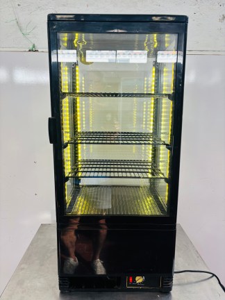 Lote #073 - Vitrina refrigerada sobremostrador 4 caras - 42x38x95cm