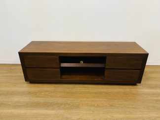 Lote #172 - Rack moderno enchapado en madera - 160x45x50cm