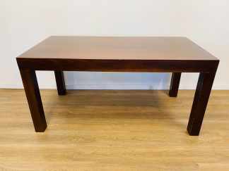 Lote #171 - Mesa de comedor moderna enchapada en madera - 160x80x69cm