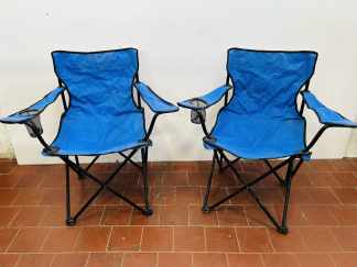 Lote #060 - Dos sillas plegables para camping