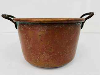 Lote #006 - Olla de cobre con dos asas - 30x20cm