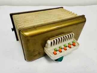 Lote #029 - Acordeón de plástico soplado y fuelle de cartón años 70s - 20x10cm