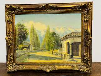 Lote #104 - Óleo sobre tela, firma abajo a la derecha - 40x30cm - 50x41,5cm