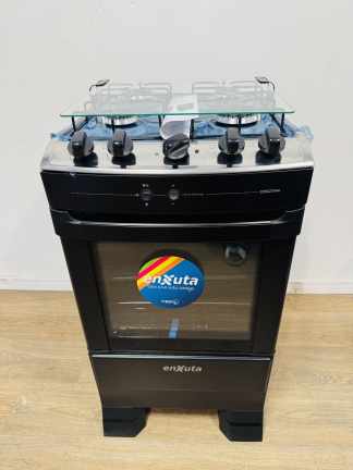 Lote #115 - Cocina a gas con encendido y grill eléctrico Enxuta modelo CENX27544 - 48x55x94cm