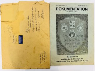 Lote #146 - Carta de Rudoph Donath, uno de los radiotelelegrafistas Graf Spee, al agregado naval del Uruguay en Brasil