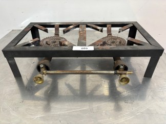 Lote #089 - Anafe de 2 fuegos a gas - 48x25x11cm