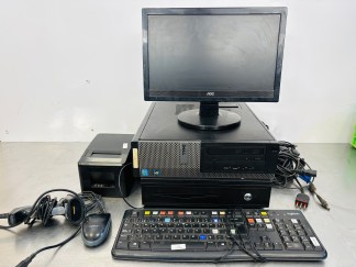 Lote #141 - Computadora ¨DELL¨ + ticketera + cajon de chapa + lector de códigos + monitor y teclado