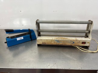 Lote #153 - Sellador de bolsas - 20cm + enfilmadora comercial (50cm)