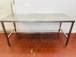 Lote #159 - Mesada en Ac/Inox de alto calibre - 200x80x90cm