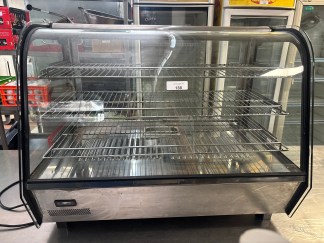 Lote #188 - Vitrina sobre mostrador de calientes  - 85x57x68cm