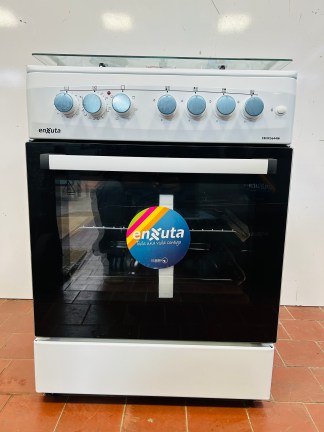 Lote #024 - Cocina combinada Enxuta 4 hornallas Mod: CENX5644W - 60x60x86cm