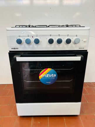 Lote #060 - Cocina combinada Enxuta 4 hornallas Mod:CENX5644W - 60x60x86cm