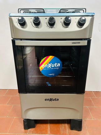 Lote #013 - Cocina a gas Enxuta cuatro hornallas Mod: CENX27200 - 48x50x88cm