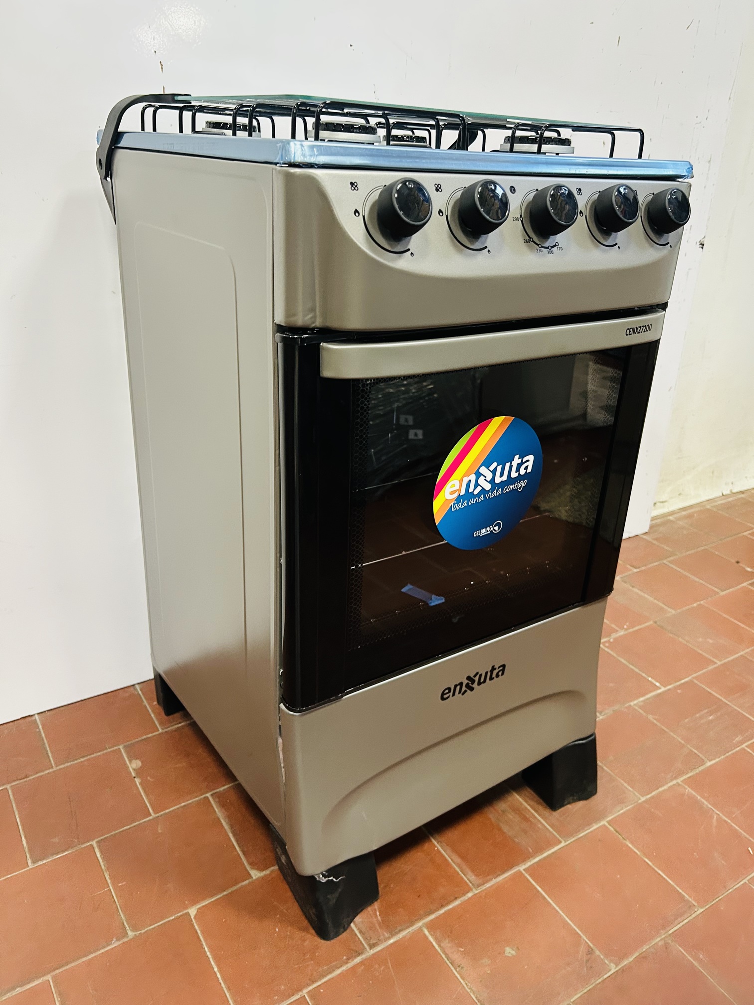 Lote #013 - Cocina a gas Enxuta cuatro hornallas Mod: CENX27200 - 48x50x88cm - Imagen 3