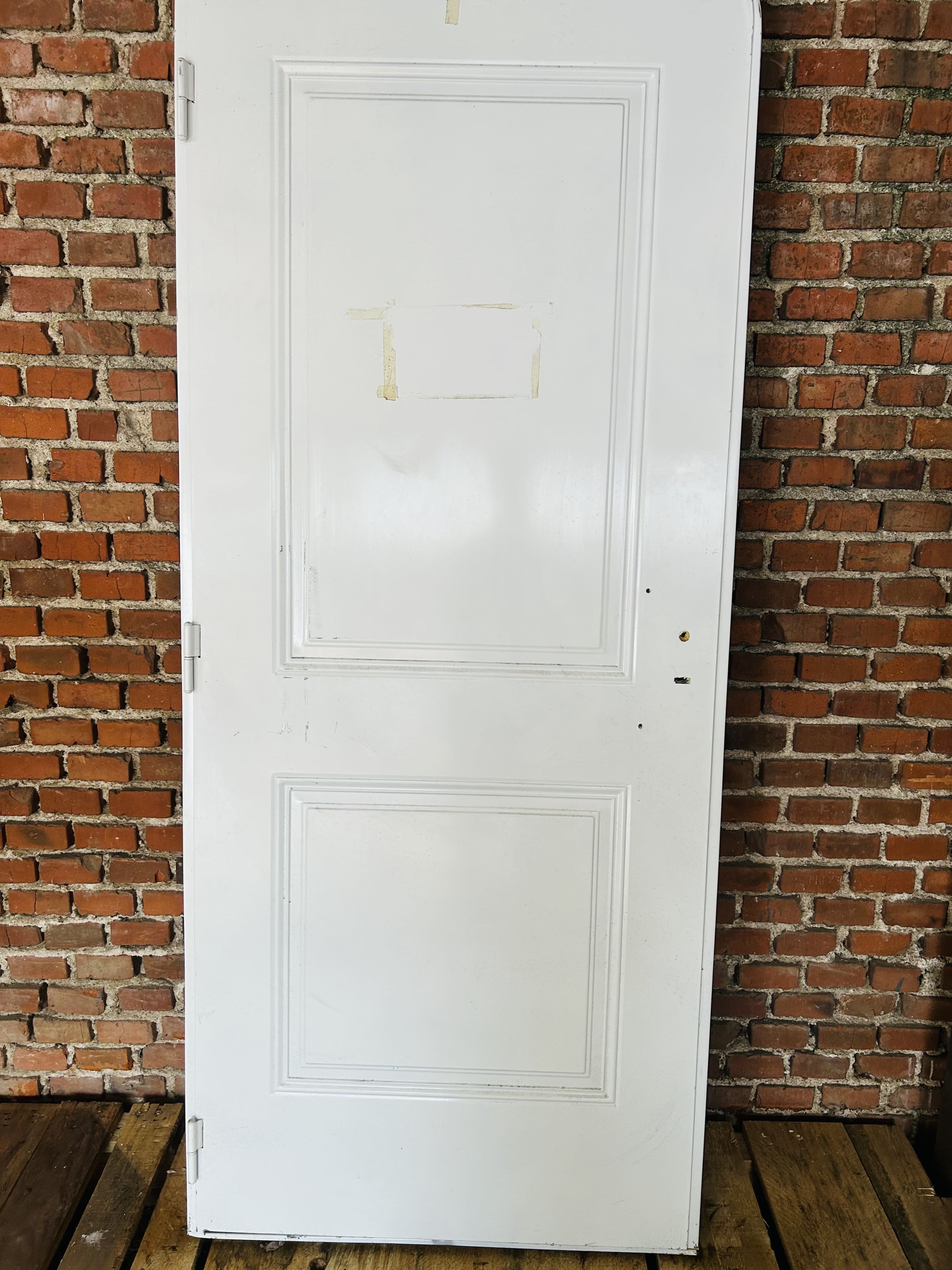 Lote #025 - Puerta de chapa con marco de exterior - sin llaves, sin pestillos 88x206cm - Imagen 3