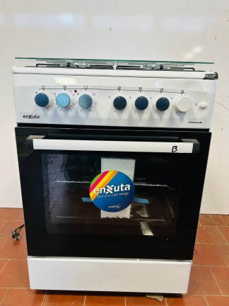 Lote #019 - Cocina combinada de cuatro hornallas Enxuta Mod: CENX5644W - 60x60x85cm