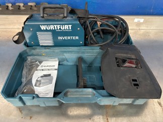 Lote #014 - Soldadora eléctrica inverter ¨Wurtfurt¨ con mascarilla y cepillo  (poco uso)