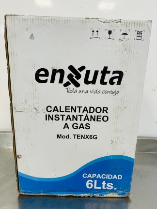 Lote #044 - Calentador instantáneo a gas ENXUTA 6L Mod: TENX6G