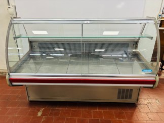 Lote #002 - Vitrina refrigerada horizontal con vidrios rebatibles para carga frontal y bodega  - 181x93x130cm