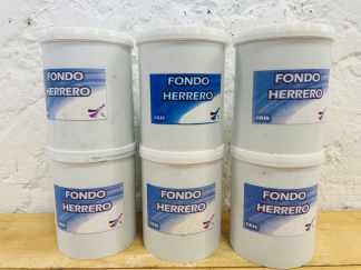 Lote #095 - Seis fondo de herrero 1L color gris