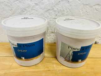 Lote #098 - Dos pinturas de piso exterior de 4L color terracota