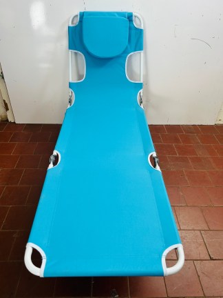 Lote #084 - Silla reposera plegable estructura de aluminio
