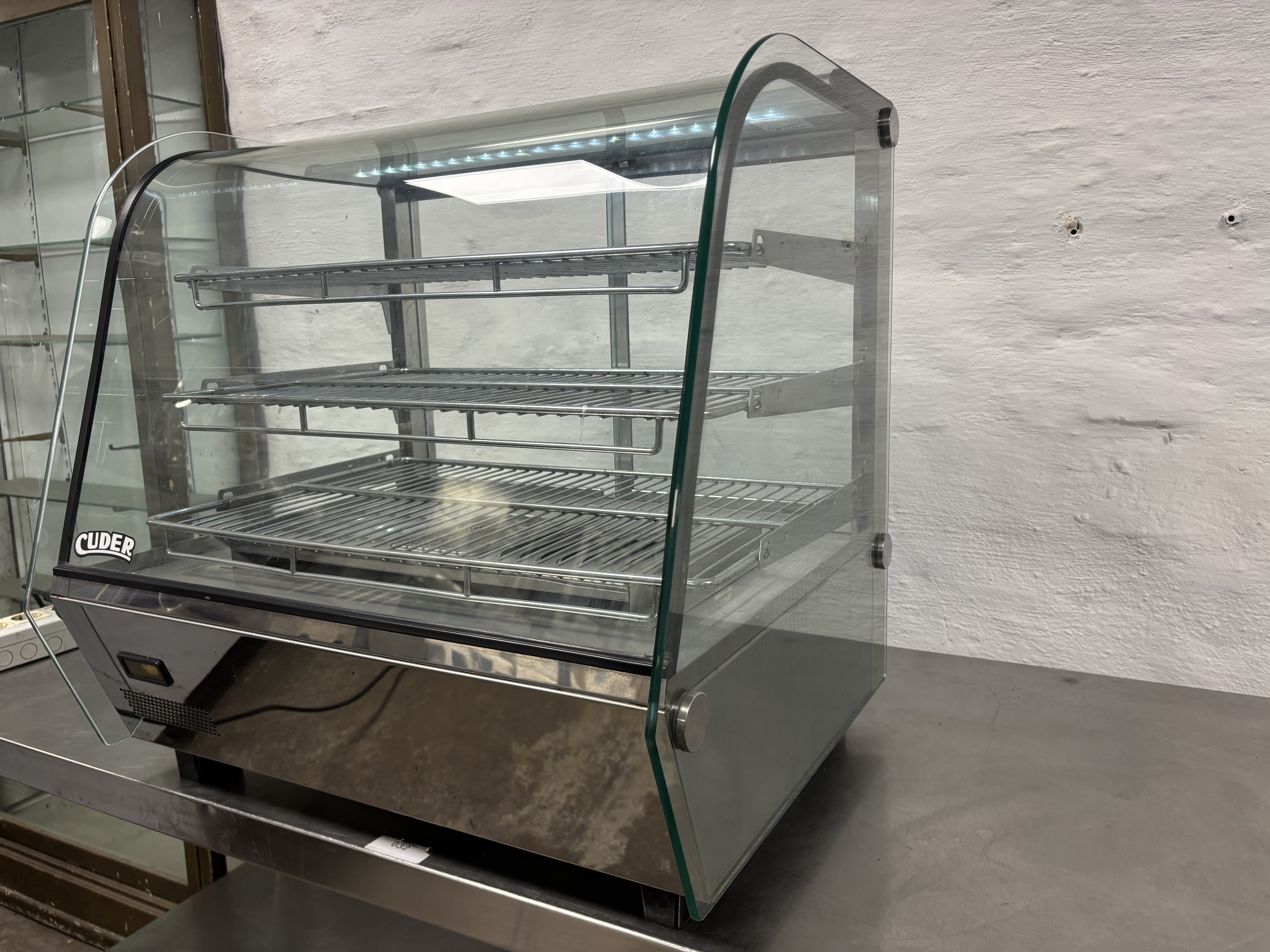 Lote #010 - Vitrina exhibidora sobremostrador de calientes ¨CUDER¨ - 68x56x69cm (poco uso) - Imagen 3
