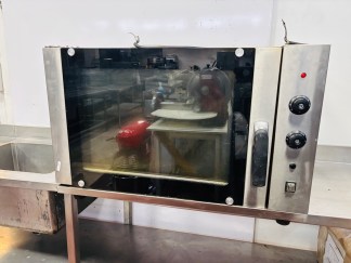 Lote #053 - Horno industrial trifásico turbinado - 92x75x57cm (sin probar, cable cortado)