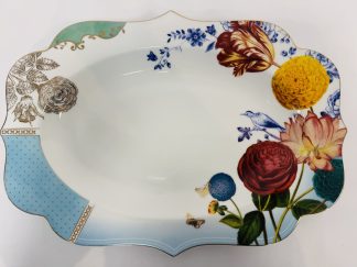 Lote #050 - Fuente de porcelana decorada de la marca Royal Pip Studio (origen Holanda). Sin uso, 40x29cm